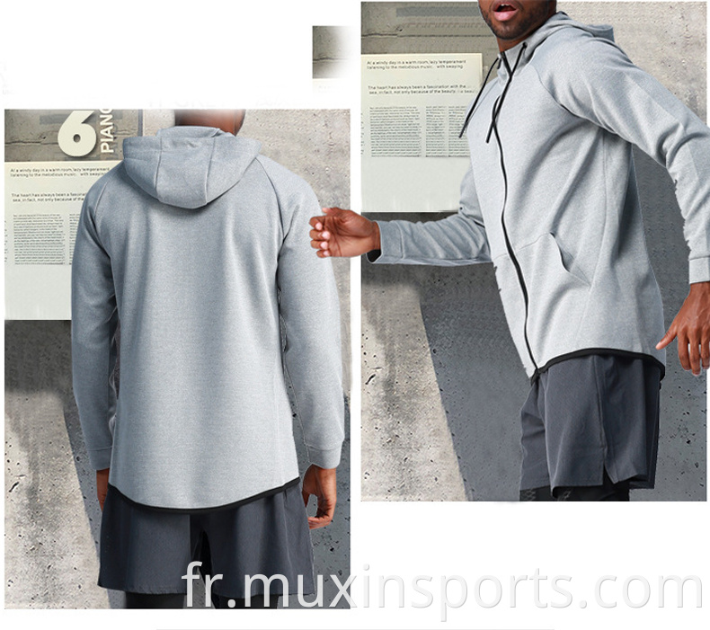 men hoodies full zipper